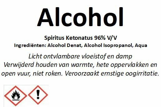 alcohol etiket waarschuwingen