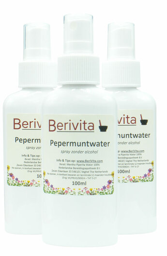 pepermuntwater sprayfles 3x100ml