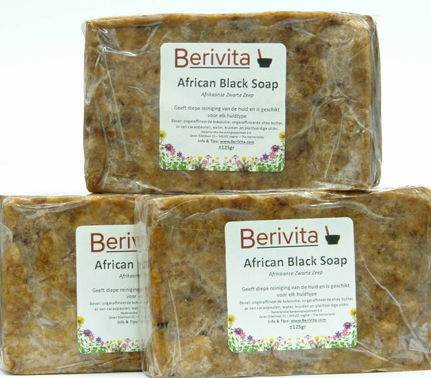 3x African black soap