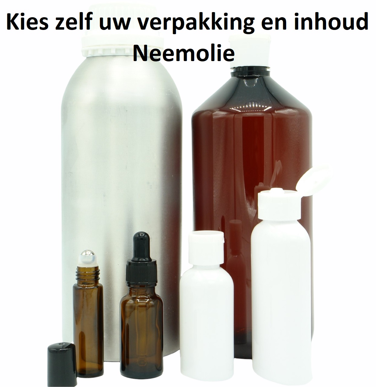 Neemolie kies verpakking en inhoud