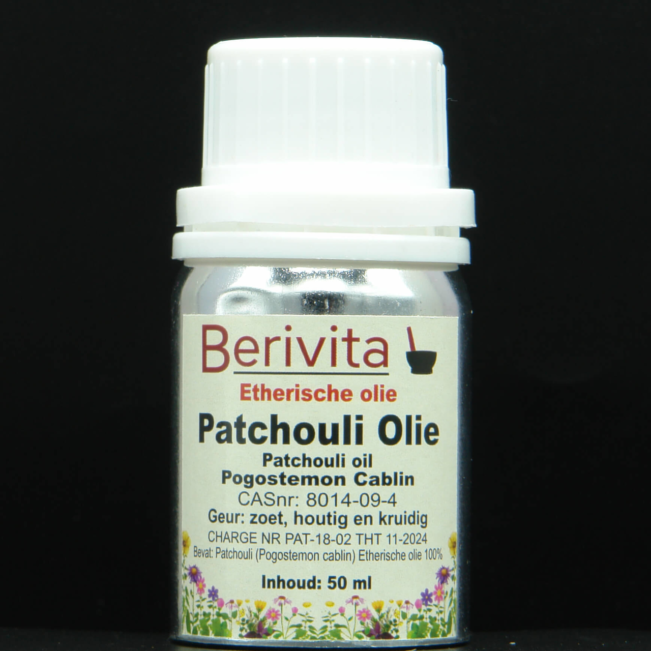 Patchouli Olie 100% PUUR. Grote fles krachtige olie - BeriVita.com - Natuurlijk &